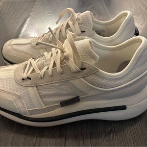 Y-3 Cream and White Sneakers
